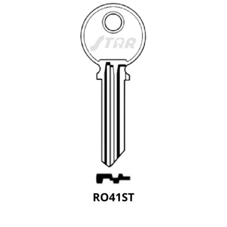 RO41ST - CLES PLATES ACIER STAR KL/RI18 JMA/RO29D