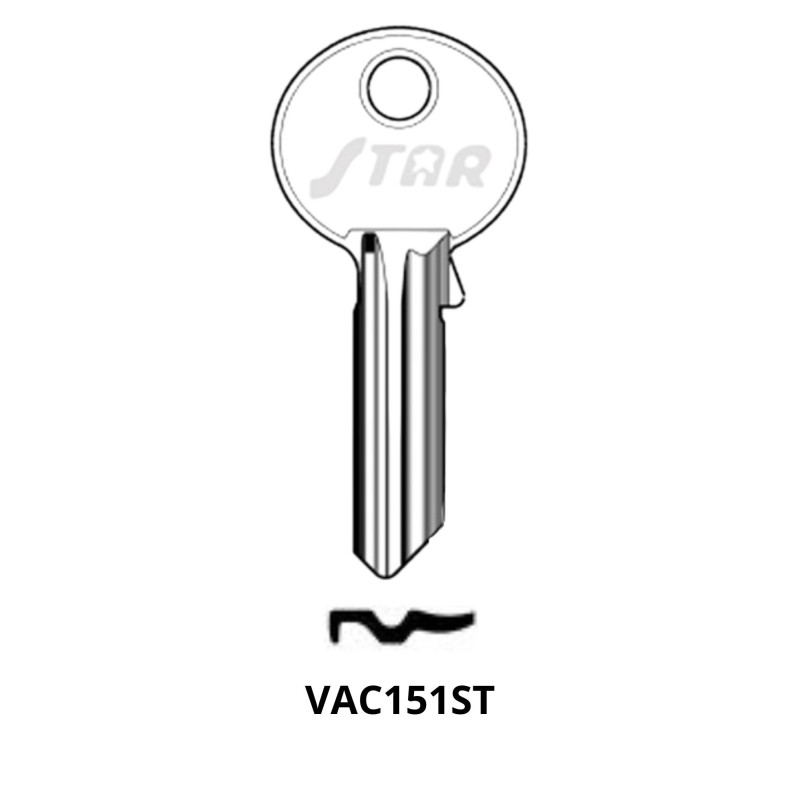 VAC151ST - CLES PLATES ACIER STAR KL/VC26 JMA/VA-75D