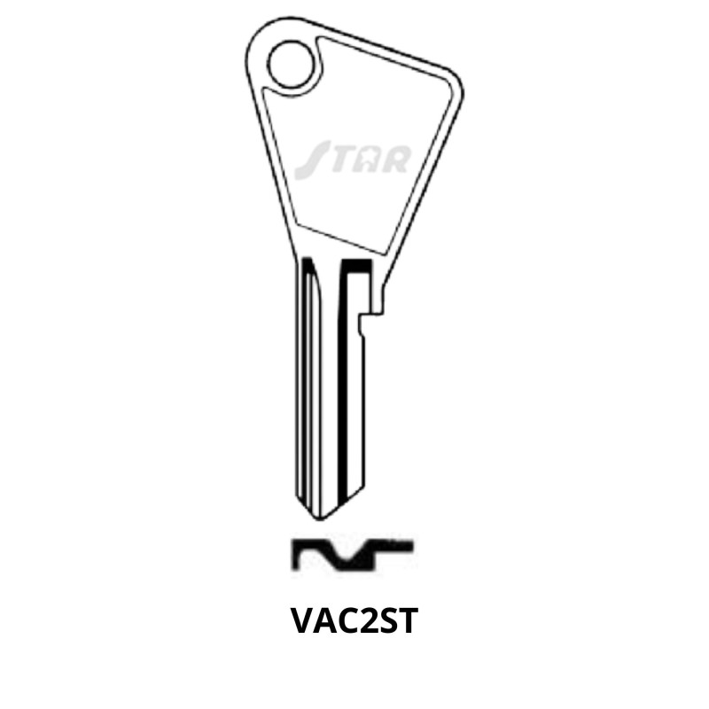 VAC2ST - CLES PLATES ACIER STAR KL/VC2 JMA/VA-8D