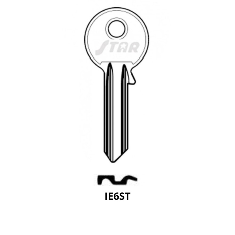 IE6ST - CLES PLATES ACIER STAR KL/ISE5 JMA/IS-7D