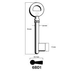 6BD1 - CLES A LARDER LAITON SILCA