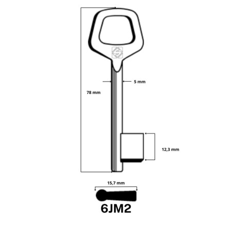 6JM2 - CLES A LARDER LAITON SILCA 