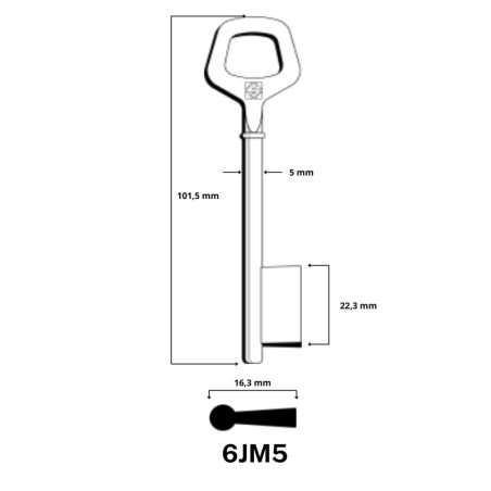 6JM5 - CLES A LARDER LAITON SILCA