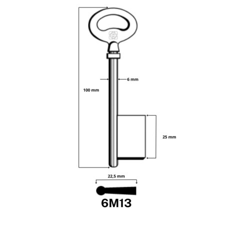 6M13 - CLES A LAIDER LAITON SILCA 