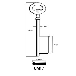 6M17 - CLES A LAIDER LAITON SILCA