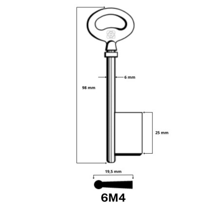 6M4 - CLES A LAIDER LAITON SILCA