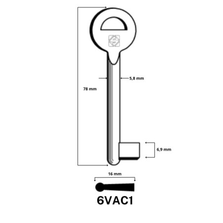 6VAC1 - CLES A LAIDER LAITON SILCA