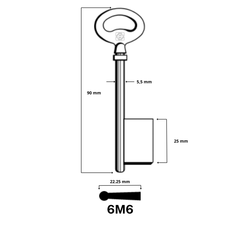 6M6 - CLES A LARDER LAITON SILCA JMA/AD-7