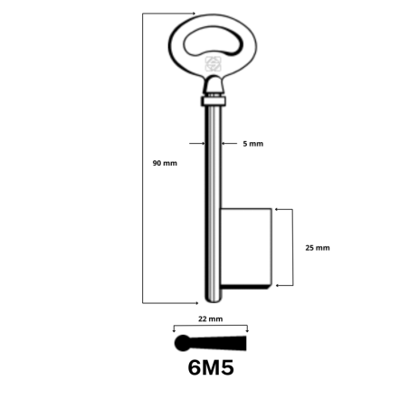 6M5 - CLES A LARDER LAITON SILCA JMA/AD-3