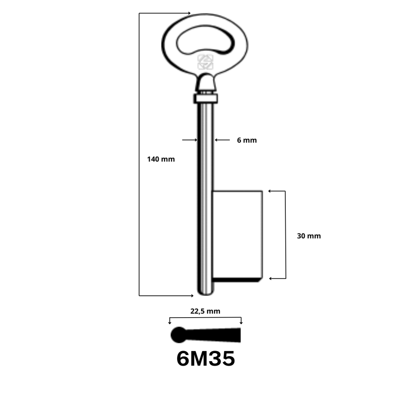 6M35 - CLES A LARDER LAITON SILCA JMA/AD-25