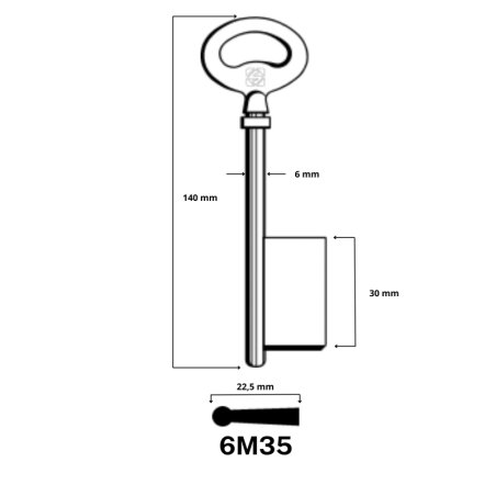 6M35 - CLES A LARDER LAITON SILCA JMA/AD-25