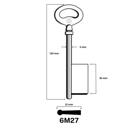 6M27 - CLES A LARDER LAITON SILCA JMA/AD-17