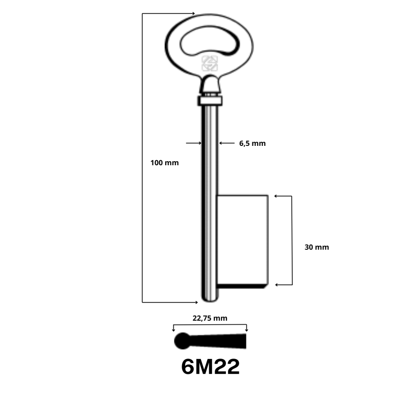 6M22 - CLES A LARDER LAITON SILCA JMA/AD-29
