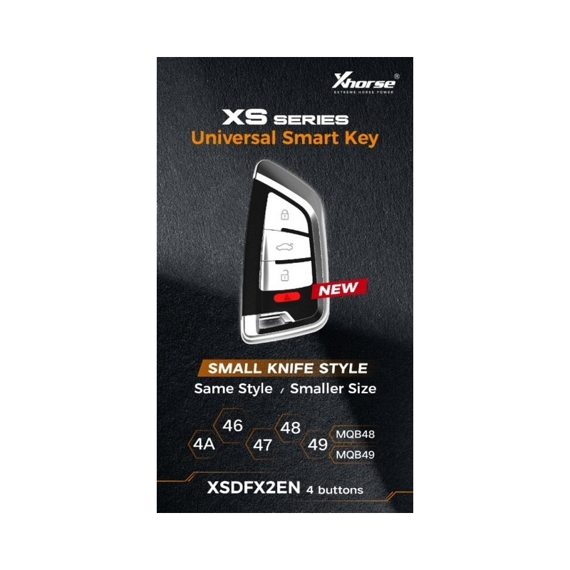 XHS-17 - Télécommande universelle Main Libre SERIE XS XSDFX2EN XHORSE  KEYFIRST FRANCE 3700872206179