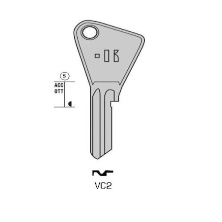 VC2 - CLES PLATES ACIER KEYLINE S/VAC2 J/VA-8D