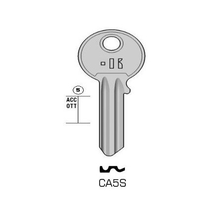 CA5S - CLES PLATES ACIER KEYLINE S/CS207 J/CI-IL