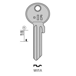 WI1A - CLES PLATES ACIER KEYLINE 