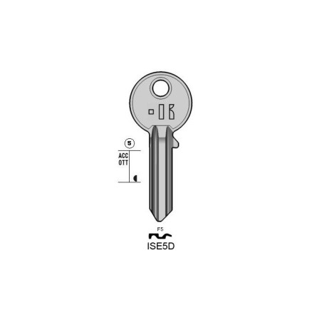 ISE5D - CLES PLATES ACIER KEYLINE S/IE2 J/IS-3D