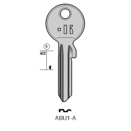 CLES PLATES ACIER KEYLINE S/AB1X J/ABU-41D