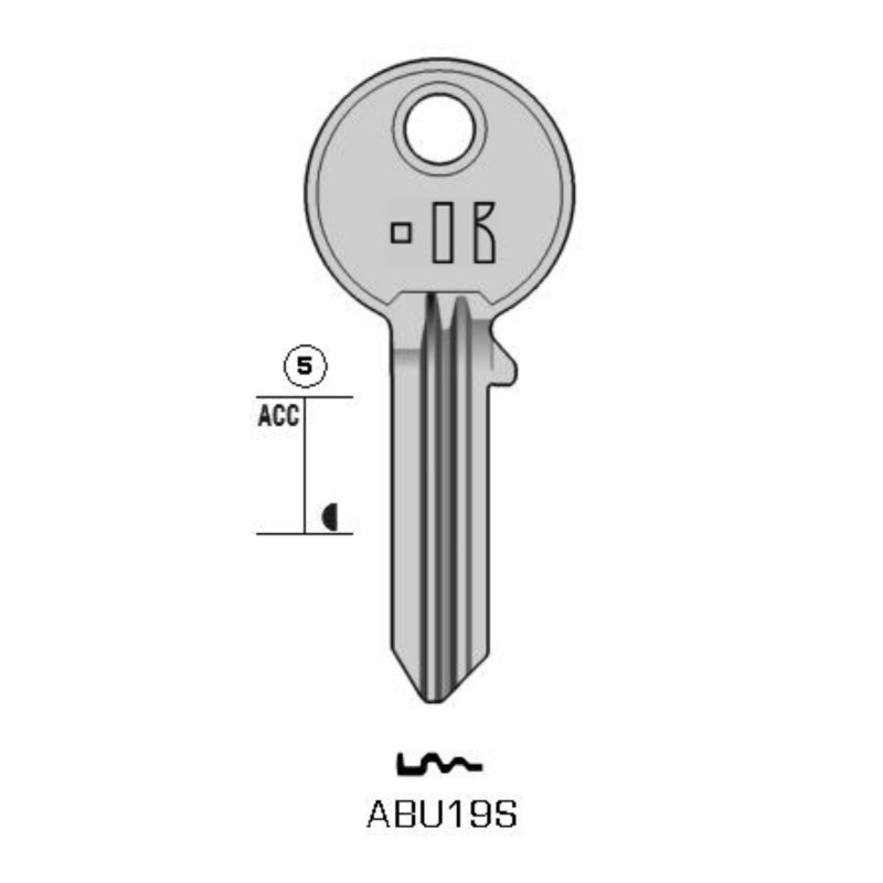 CLES PLATES ACIER KEYLINE S/AB36R J/CI-15
