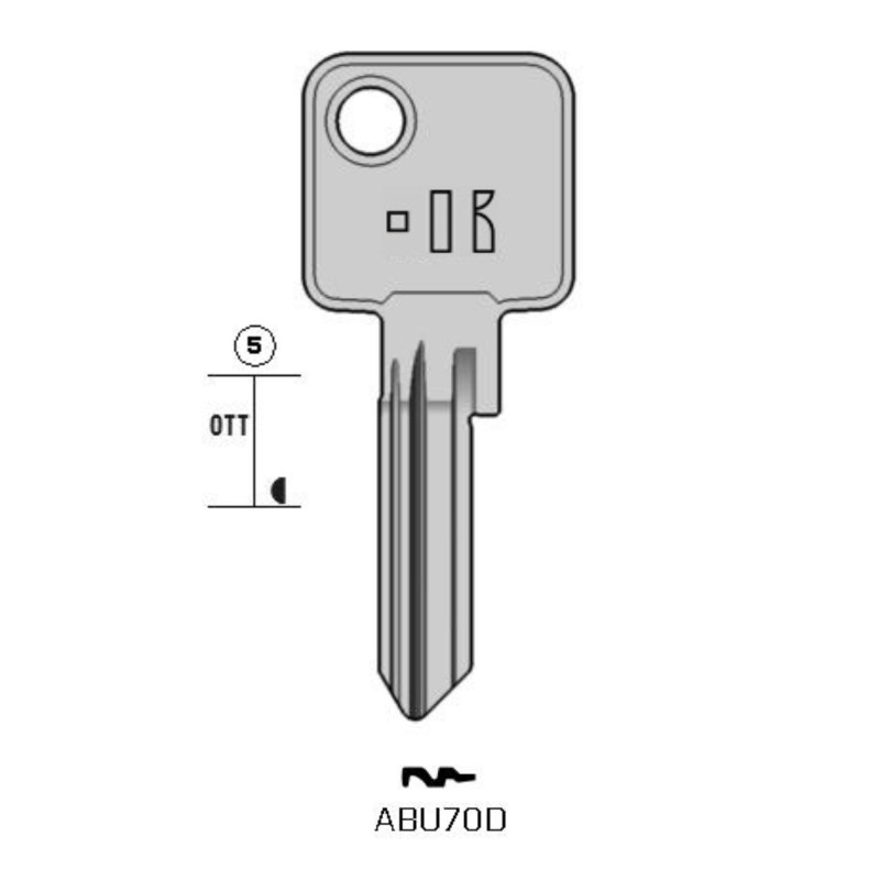 CLES PLATES ACIER KEYLINE S/AB72 J/ABU-70D