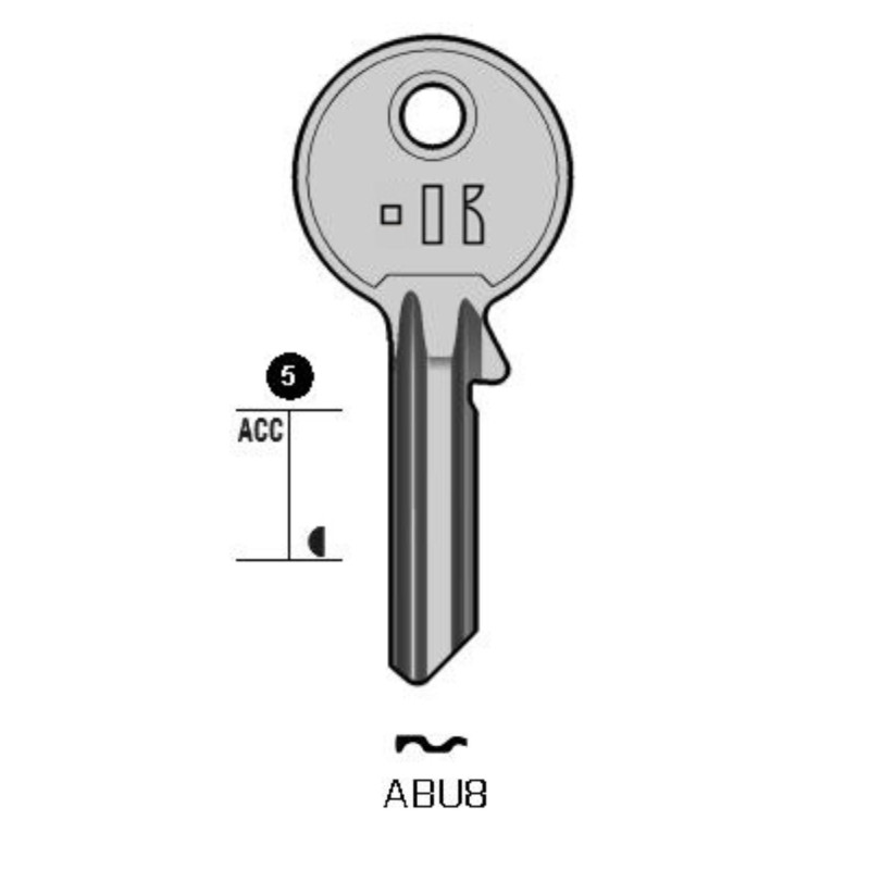 CLES PLATES ACIER KEYLINE S/CI-5DP J/AB3