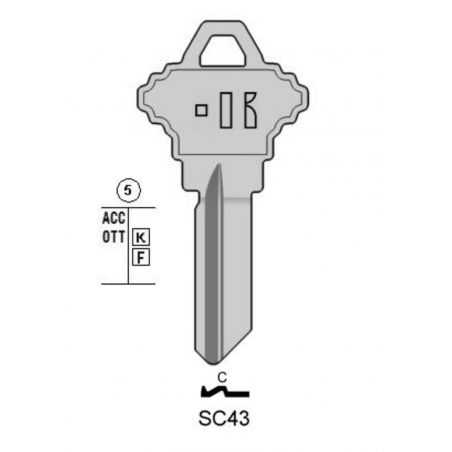 SC43 - CLES PLATES ACIER KEYLINE S/SH3 J/SLG-3