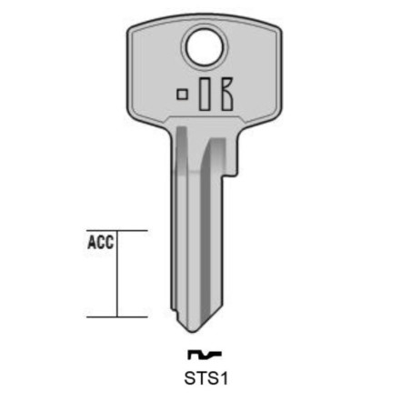 CLES PLATES ACIER KEYLINE J/STS-ID