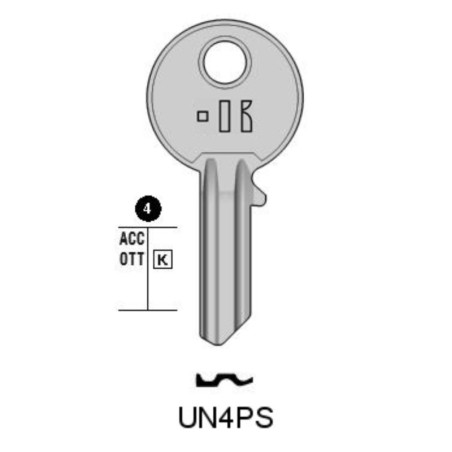 CLES PLATES ACIER KEYLINE S/ULO61 J/U-2I, U-10I