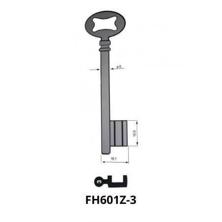 FH601Z-3 - CLE A CHIFFRE