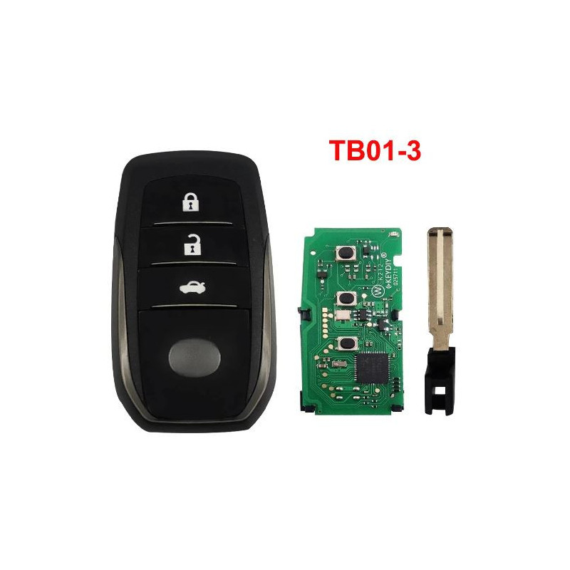 KD-TB01-3 Télécommande Keydiyavec transpondeur 8A, pour Toyota Corolla Camry et Lexus Support 2110 0010 0410 0020 F43