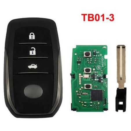 KD-TB01-3 Télécommande Keydiyavec transpondeur 8A, pour Toyota Corolla Camry et Lexus Support 2110 0010 0410 0020 F43