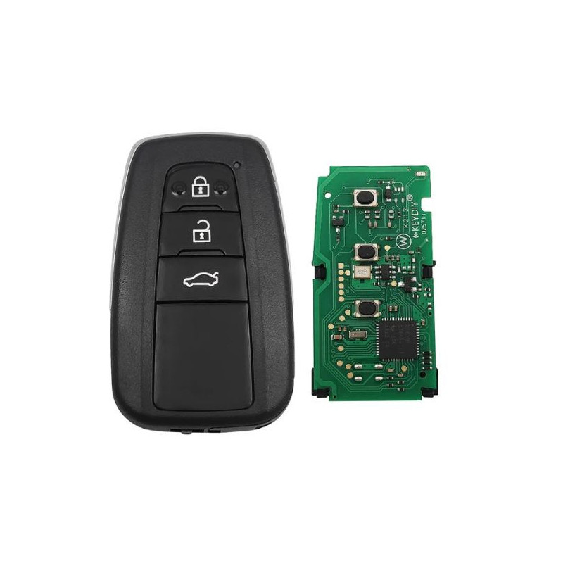 KD-TB36-3 Télécommande Keydiyavec transpondeur 8A, pour Toyota et Lexus 