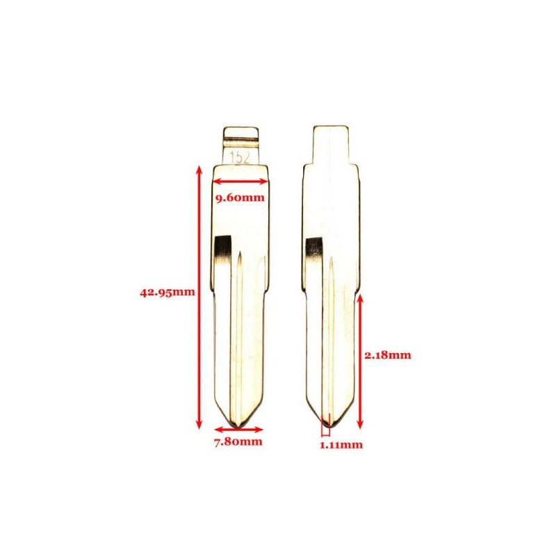 Lame télécommande universelle compatible Renault -Dacia Keydiy - Xhorse| VE20| VAC102
