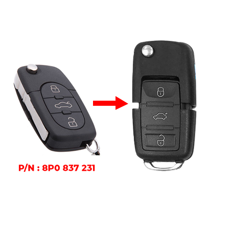 -CIR11 Control Remoto Compatible Audi A3 2003-2005 8P0837231