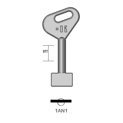 1AN1 - Clé KEYLINE à double pannetons