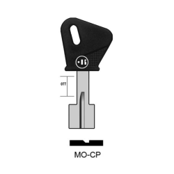 MO-CP - Clé KEYLINE à double pannetons S/ MT3P JMA/ MT-CGP