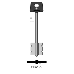 2CA12P - Clé KEYLINE à double pannetons S/ 5CS12P JMA/ CI-9PG