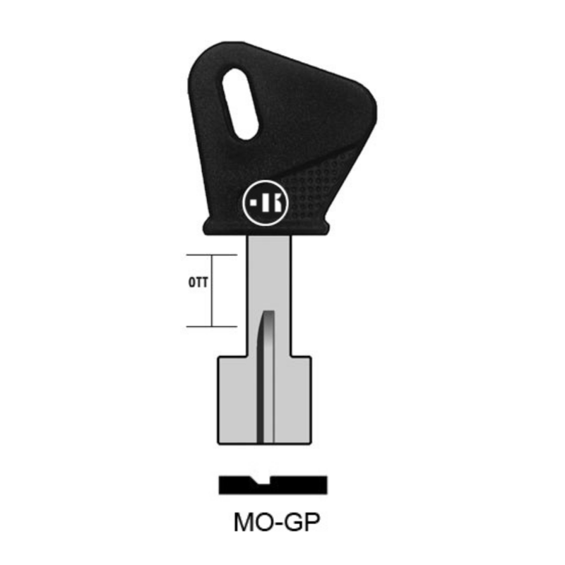 MO-GP- Clé KEYLINE à double pannetons S/ MT4RP JMA/ MT-GGP
