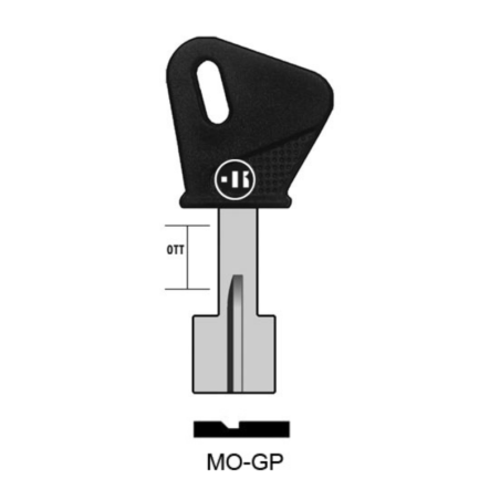 MO-GP- Clé KEYLINE à double pannetons S/ MT4RP JMA/ MT-GGP