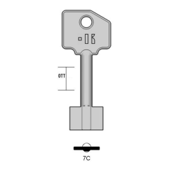 7C - Clé KEYLINE à double pannetons S/ 5R7 JMA/ CR-1G