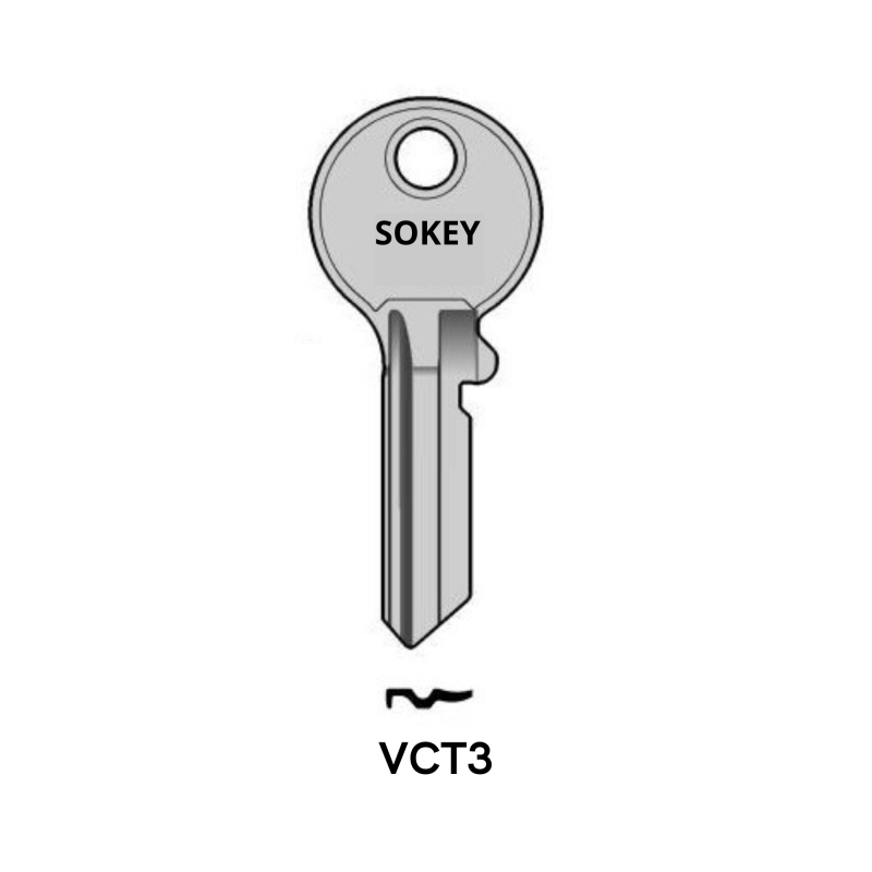 Clés plate courantes SOKEY - S/VAC151 KL/VC26 JMA/VA75-D