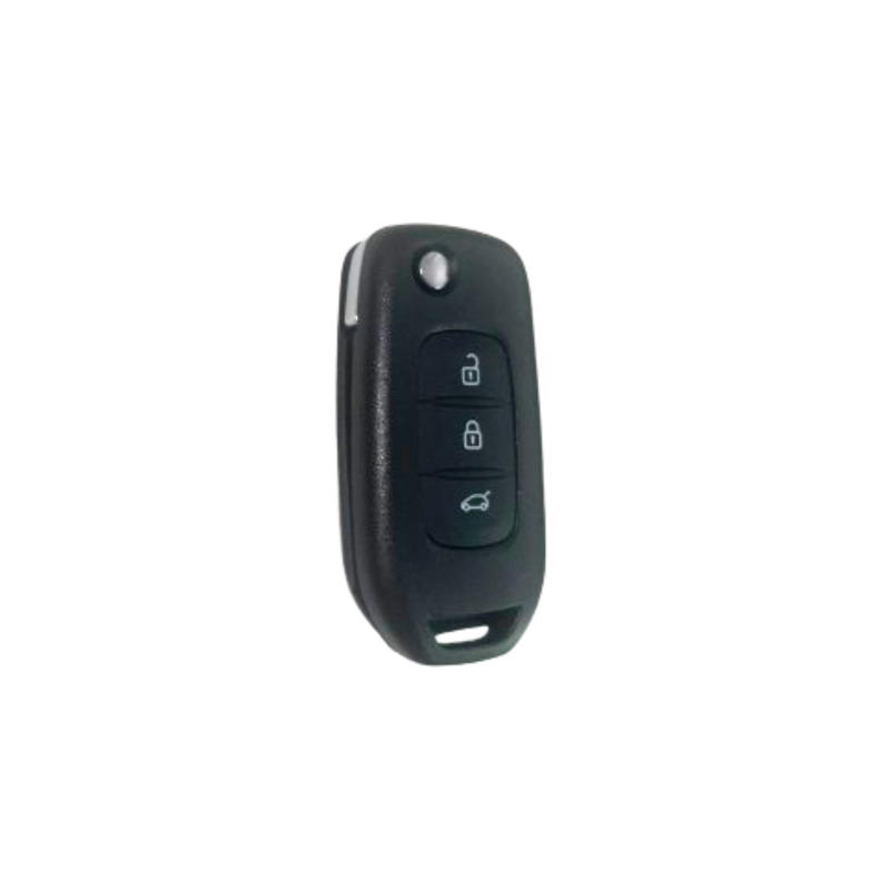 Coque clé compatible pour Dacia Logan|3 boutons rétractables|Lame VA2