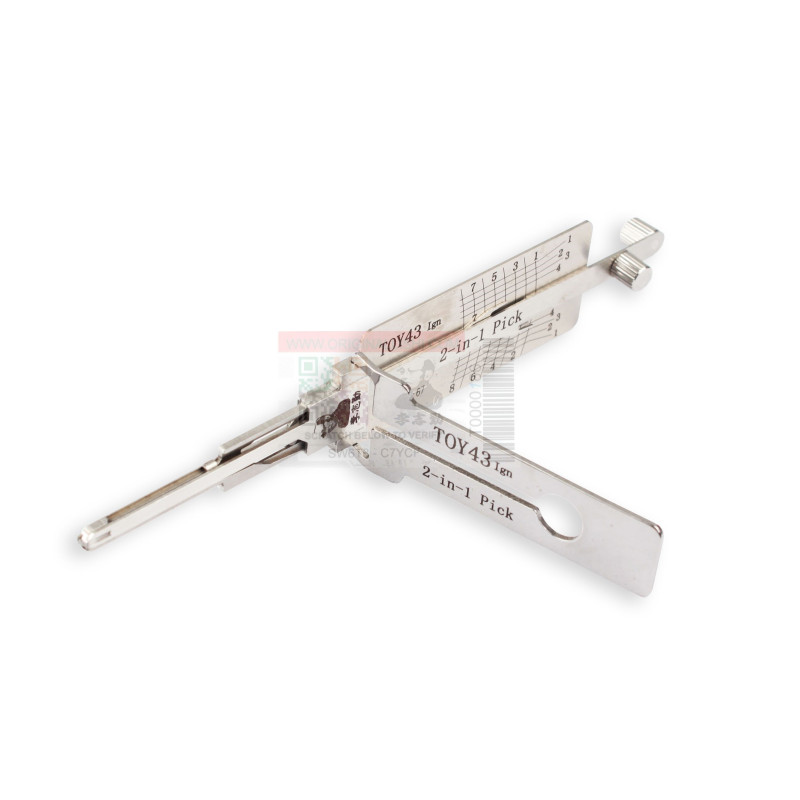 Crocheteur TOY43-AG - Origina Lishi - Compatible pour serrures TOYOTA Anti-éblouissement 