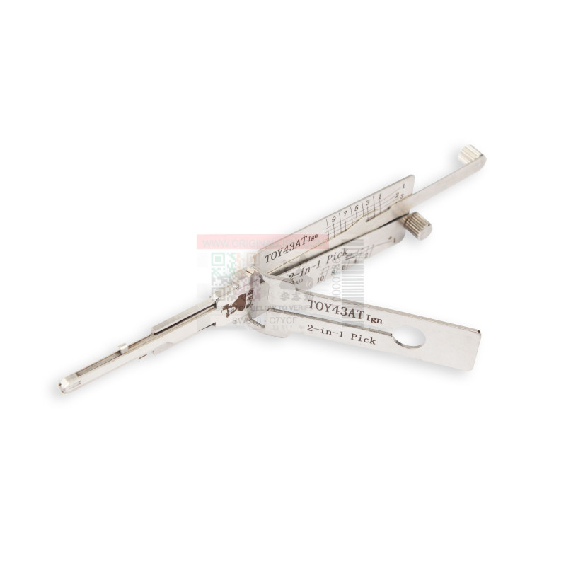 Crocheteur TOY43AT-AG-IGN - Origina Lishi - Compatible pour serrures TOYOTA IGN Anti-éblouissement 