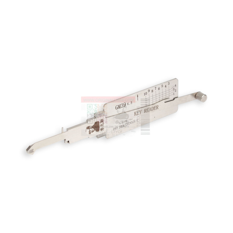 Crocheteur GM39-AG - Original Lishi - Compatible pour serrures BUICK - CHEVROLET - HUMMER - PONTIAC ANTI-EBLOUISSEMENT