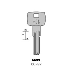 COR87 - CLES MICROPOINTS KEYLINE S/CB87 J/IF14