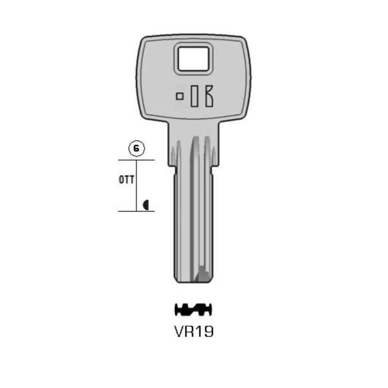 VR19 - CLES MICROPOINTS KEYLINE S/VI19 J/VI-14