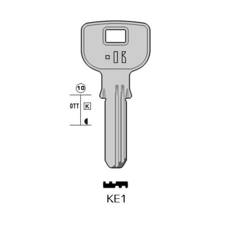 KE1 - CLES MICROPOINTS KEYLINE S/KLE1 J/KAE-1D