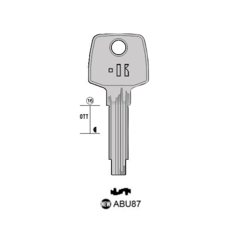 ABU87 - CLES MICROPOINTS KEYLINE S/AB124